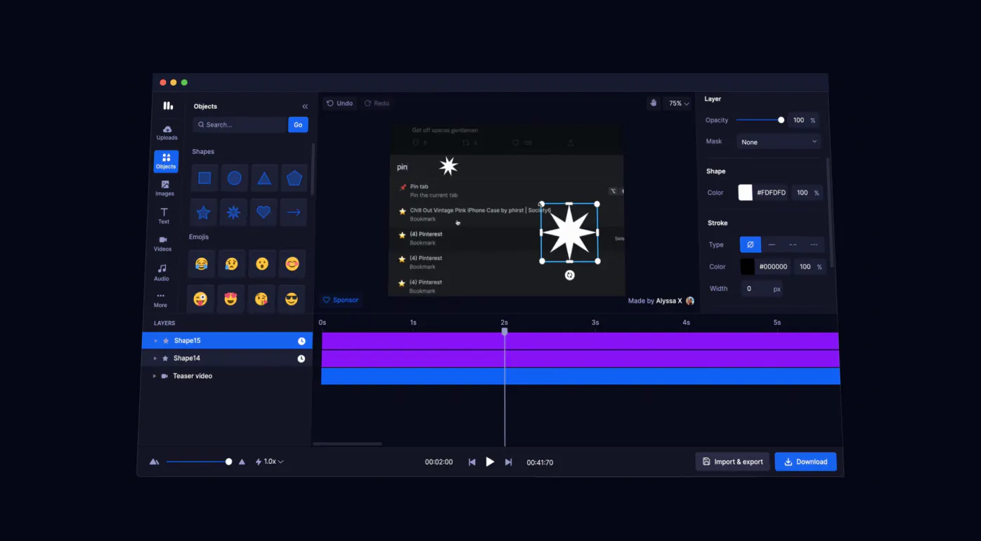Motionity: The web-based motion graphics editor for everyone | Product Hunt