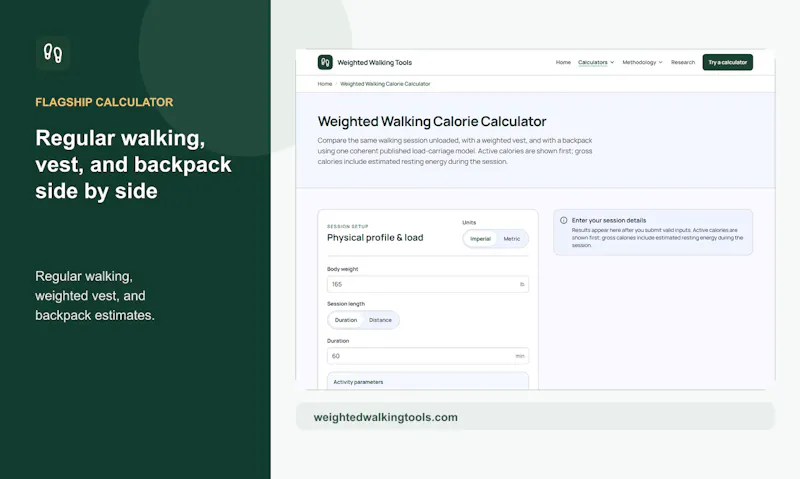 Weighted Walking Tools screenshot 1