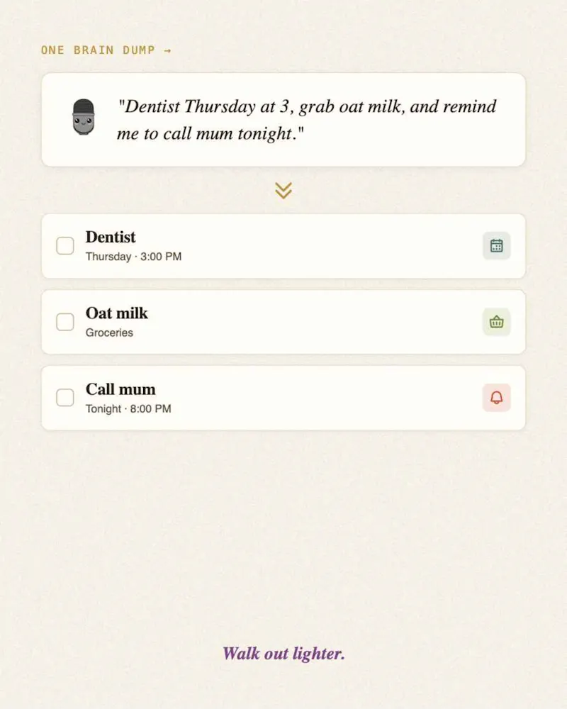 BeFree - Brain Dump screenshot 5