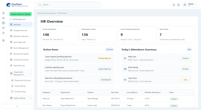 Oneflash Agentic Business Suite screenshot 8