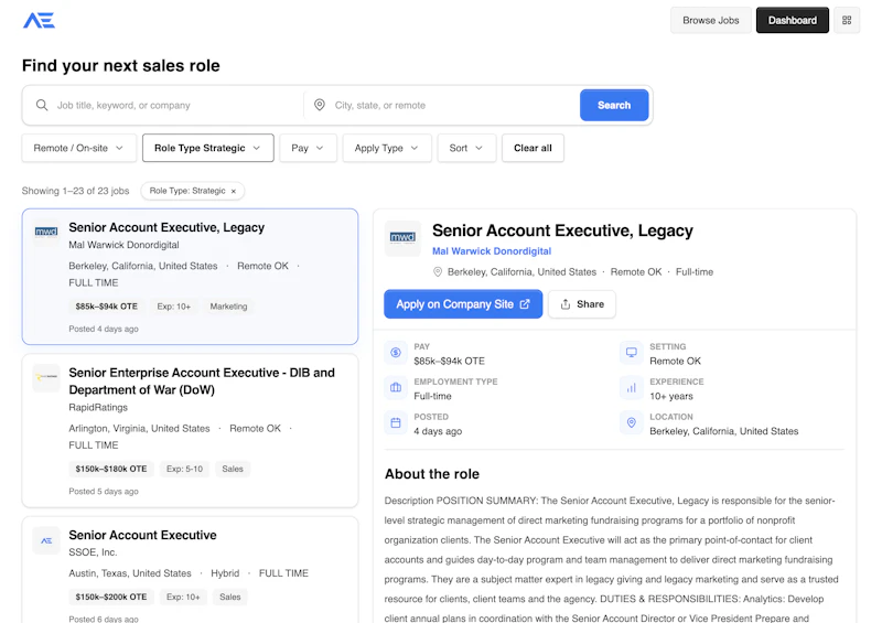 Account Executive Jobs screenshot 3
