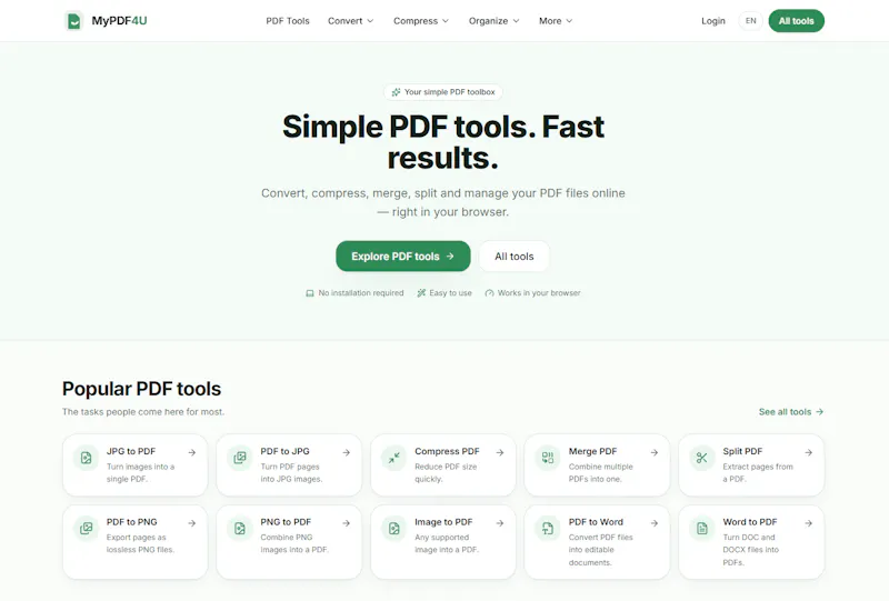MyPDF4U screenshot 2