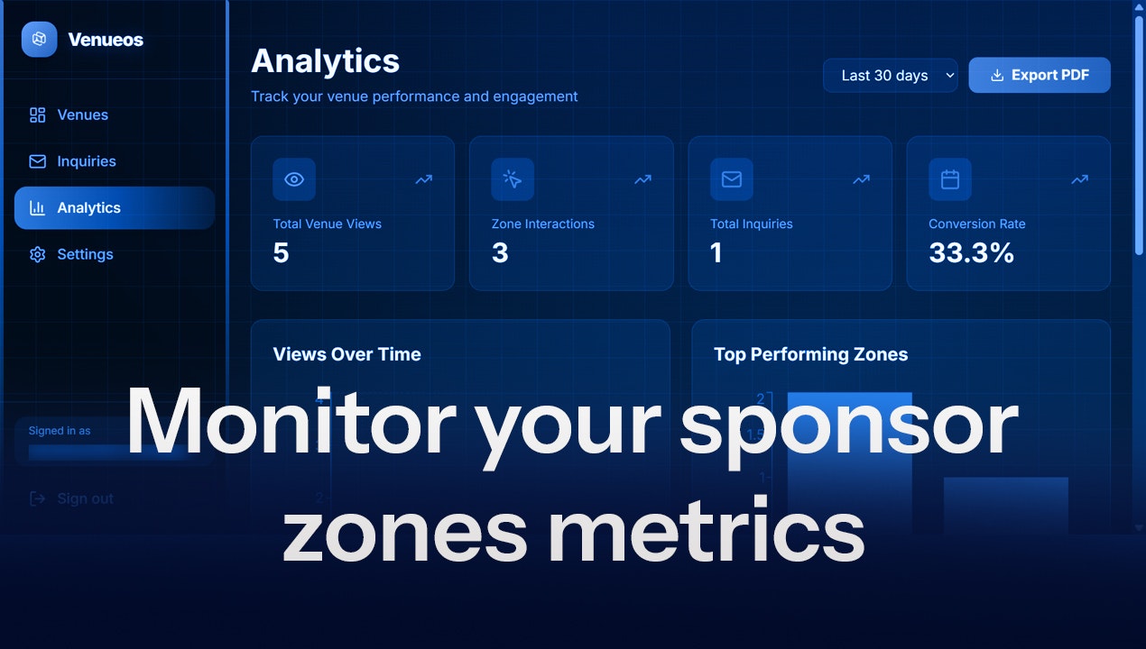 VenueOS - Screenshot 3 showing product features and functionality