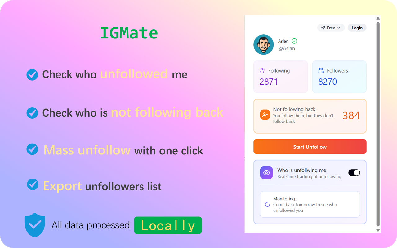igmate - Main product screenshot demonstrating key features and user interface
