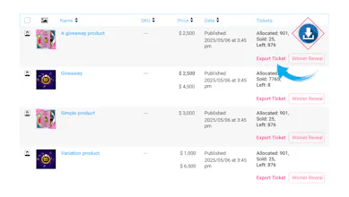 Giveaway Lottery For WooCommerce gallery image
