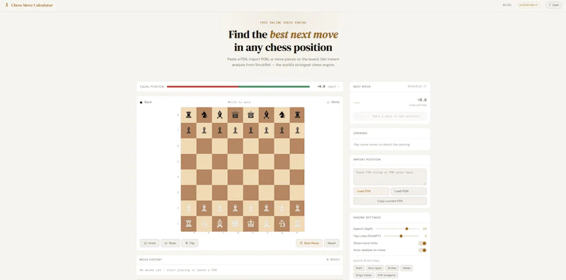 Chess Move Calculator screenshot 1