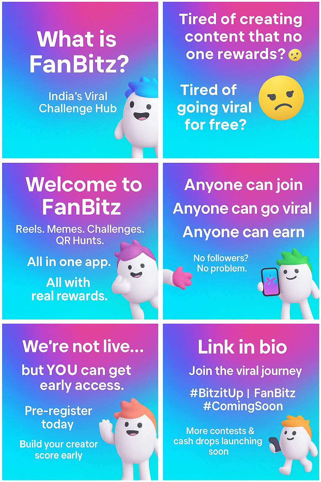 Fanbitz - India's Viral Challenge Hub - Verdien van je rollen, memes.Creëren.Concurreren.Ga viraal. media 3