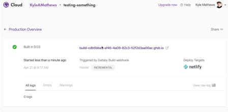 Incremental Builds in Gatsby Cloud gallery image