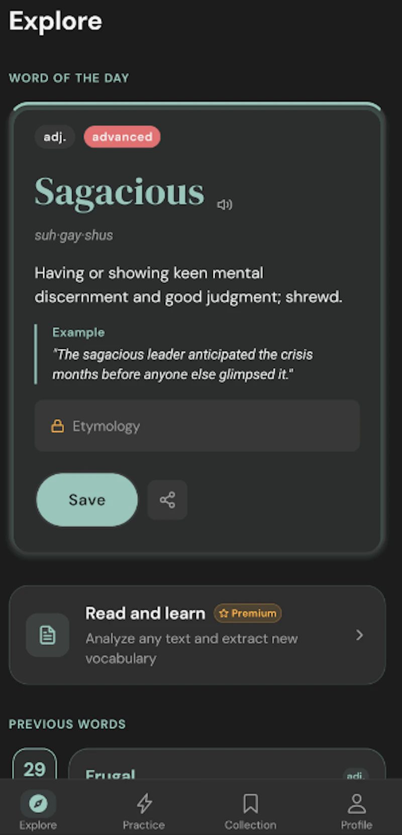 Vocablo screenshot 1