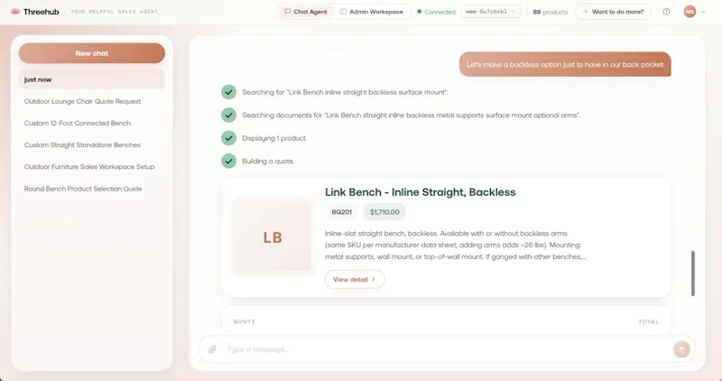Threehub screenshot 1