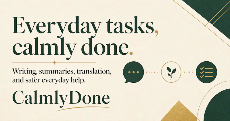 CalmlyDone screenshot 1