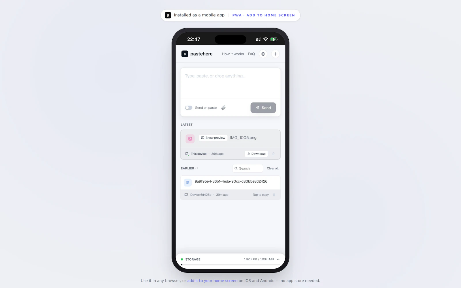 pastehere screenshot 3