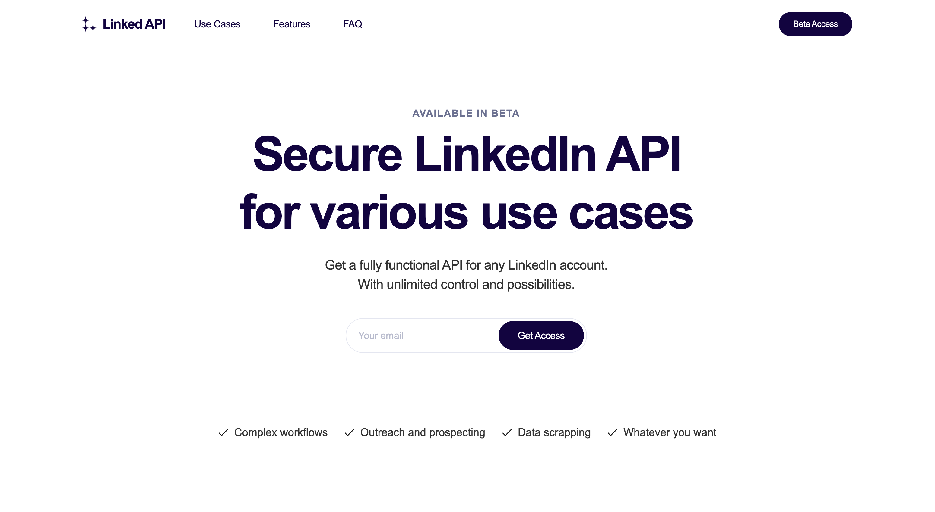 وسائط LinkedIn API 1