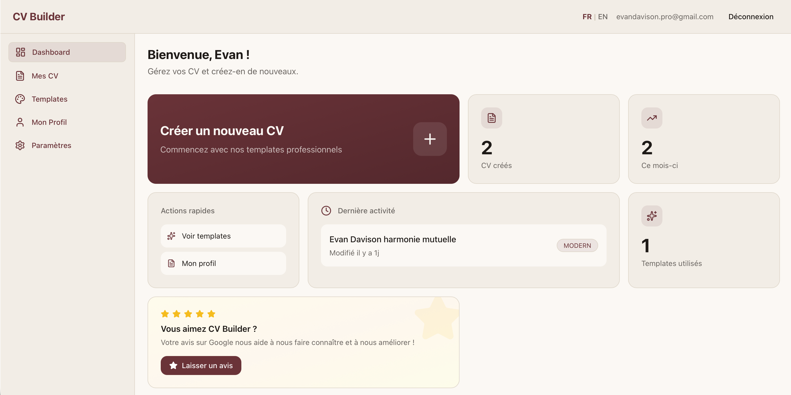 CV Builder Gratuit gallery image