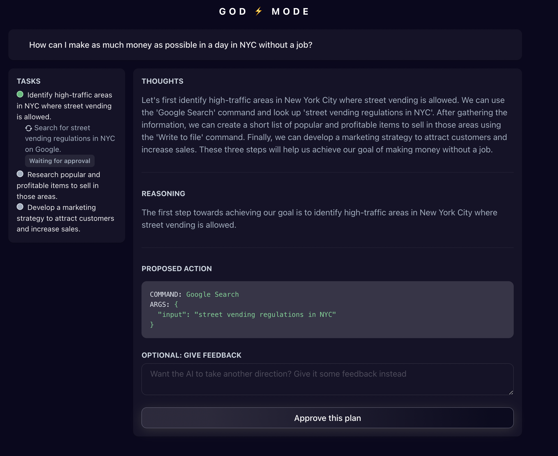 Godmode - An AGI in your browser | Product Hunt
