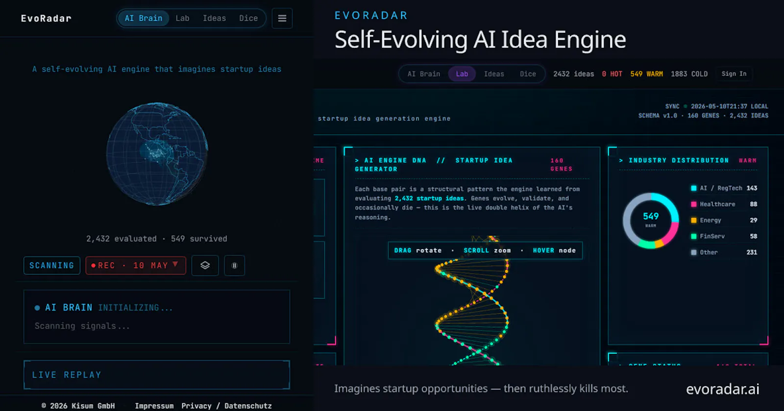 EvoRadar screenshot 1