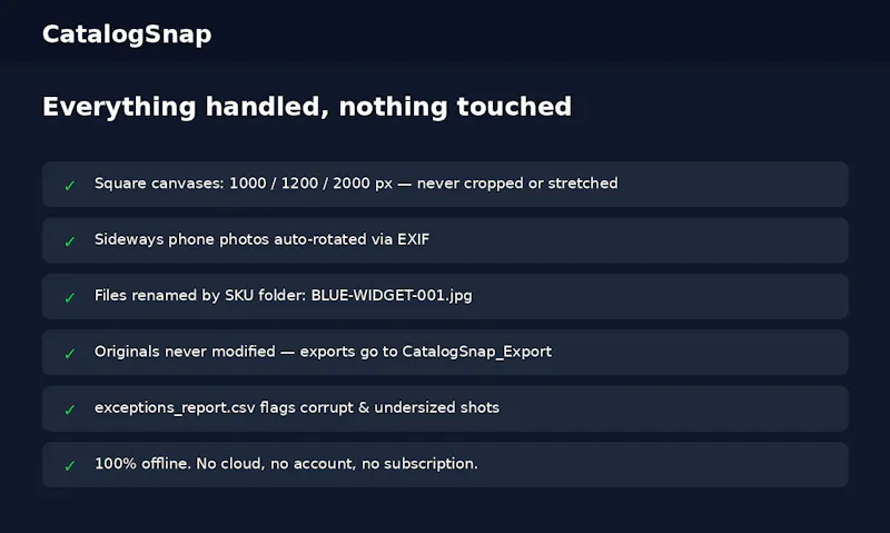 CatalogSnap screenshot 2
