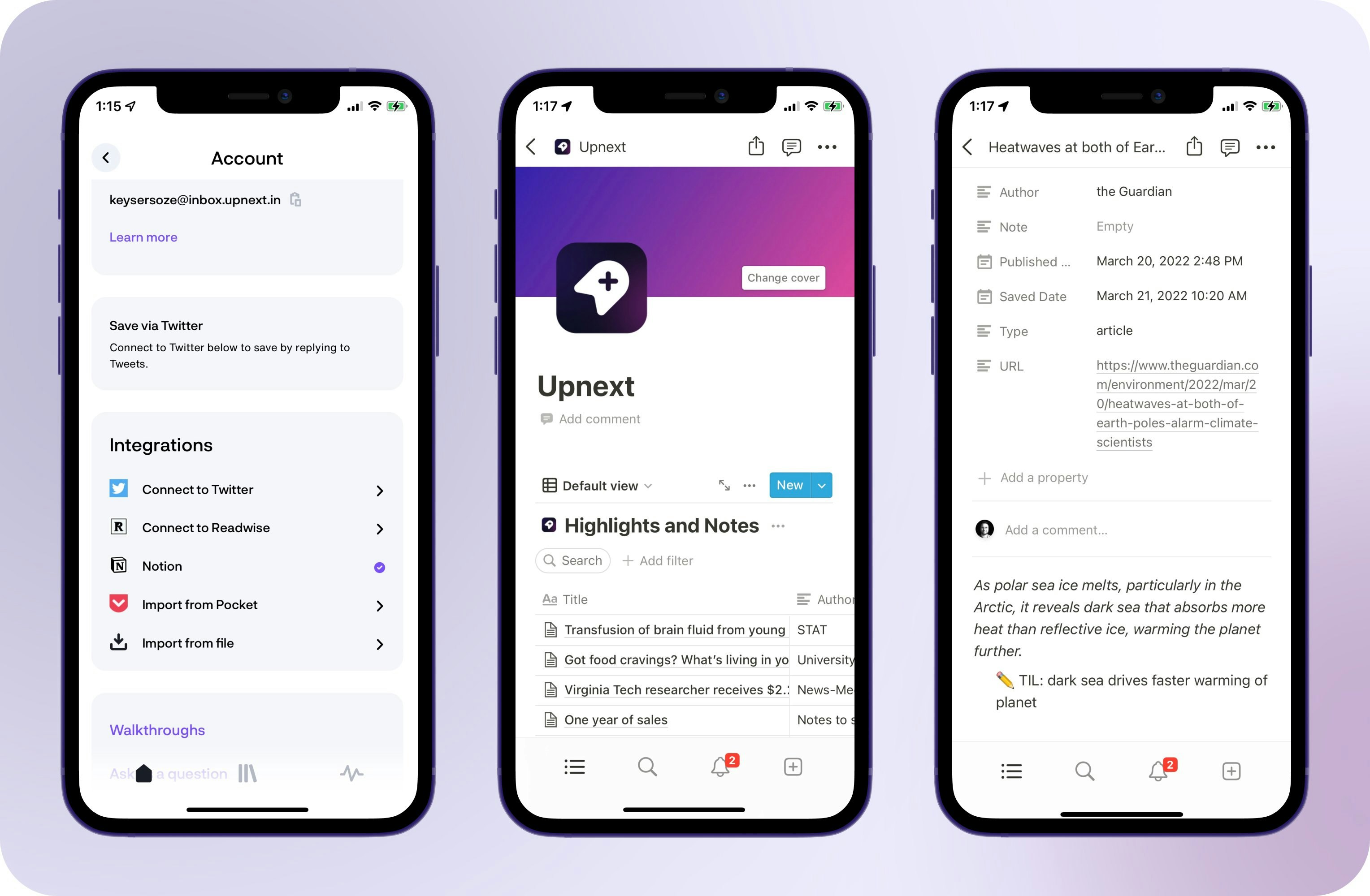 Upnext for Notion media 2