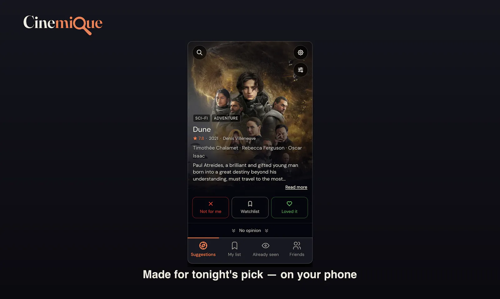 Cinemique screenshot 2