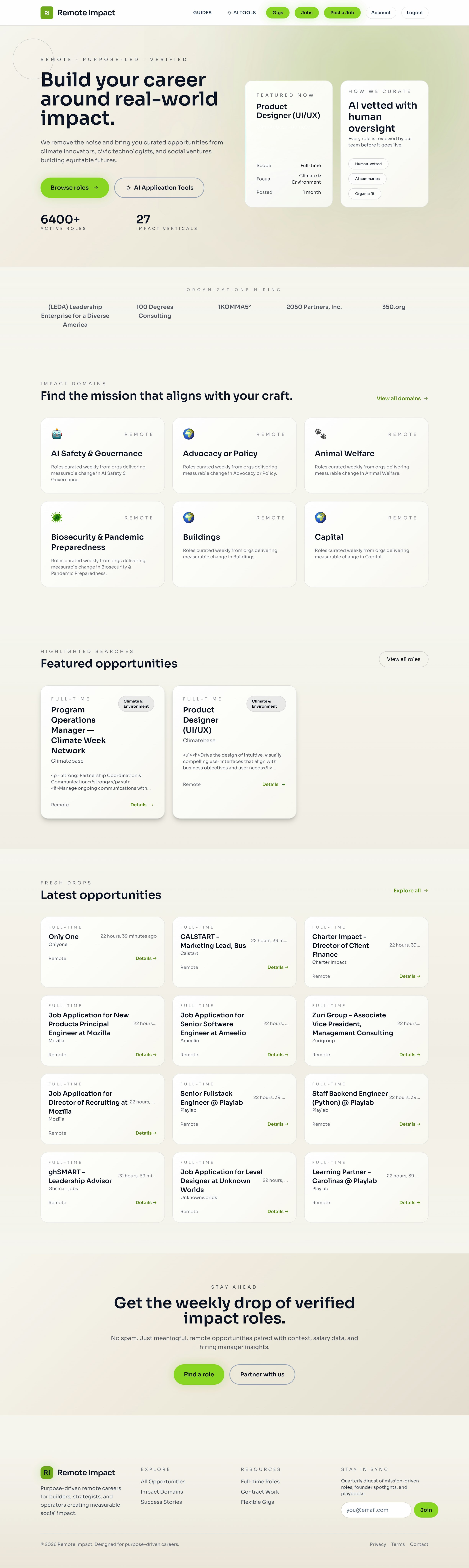 Remote Impact - Main product screenshot demonstrating key features and user interface