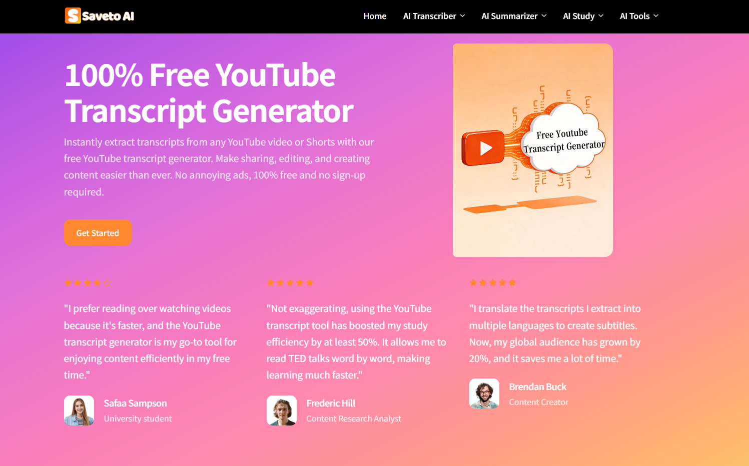 Saveto AI| Free AI Transcription Tool gallery image