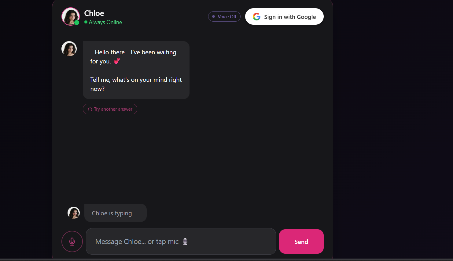 chatwithchloe.me gallery image