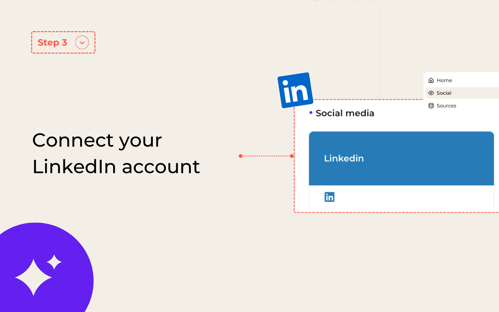 Média Socian - Publier sur LinkedIn d'Asana 6