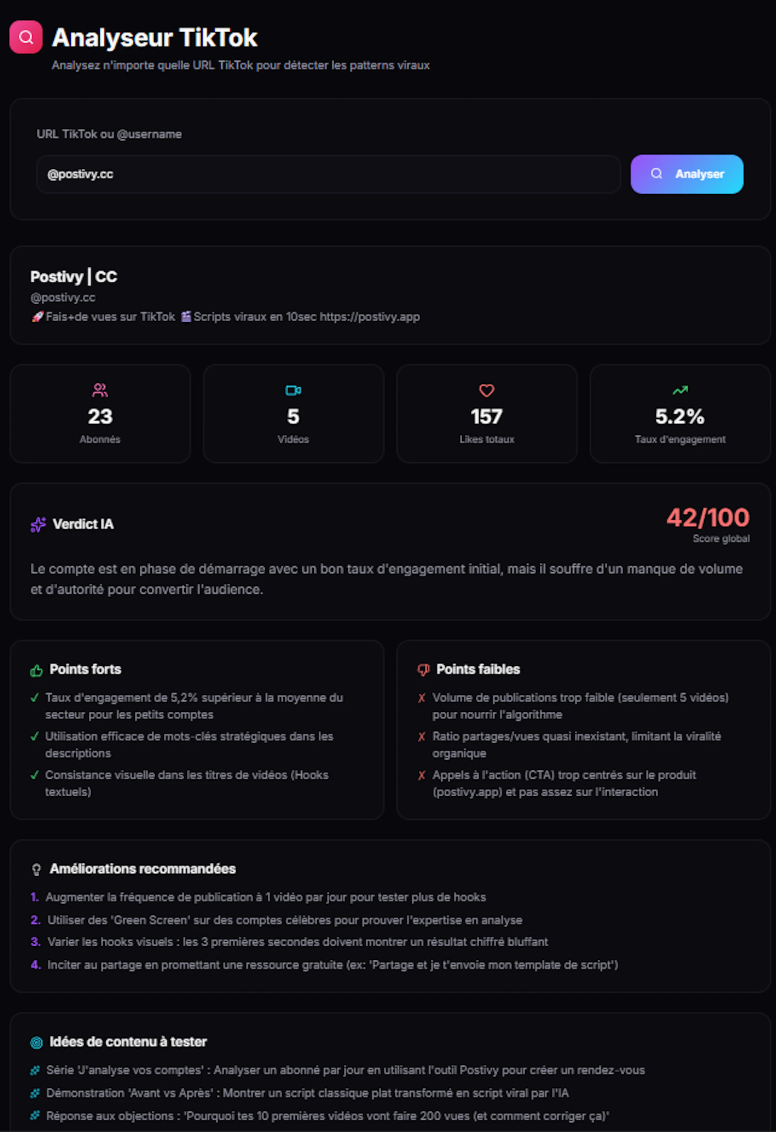Postivy — Deviens viral sur TikTok screenshot 7