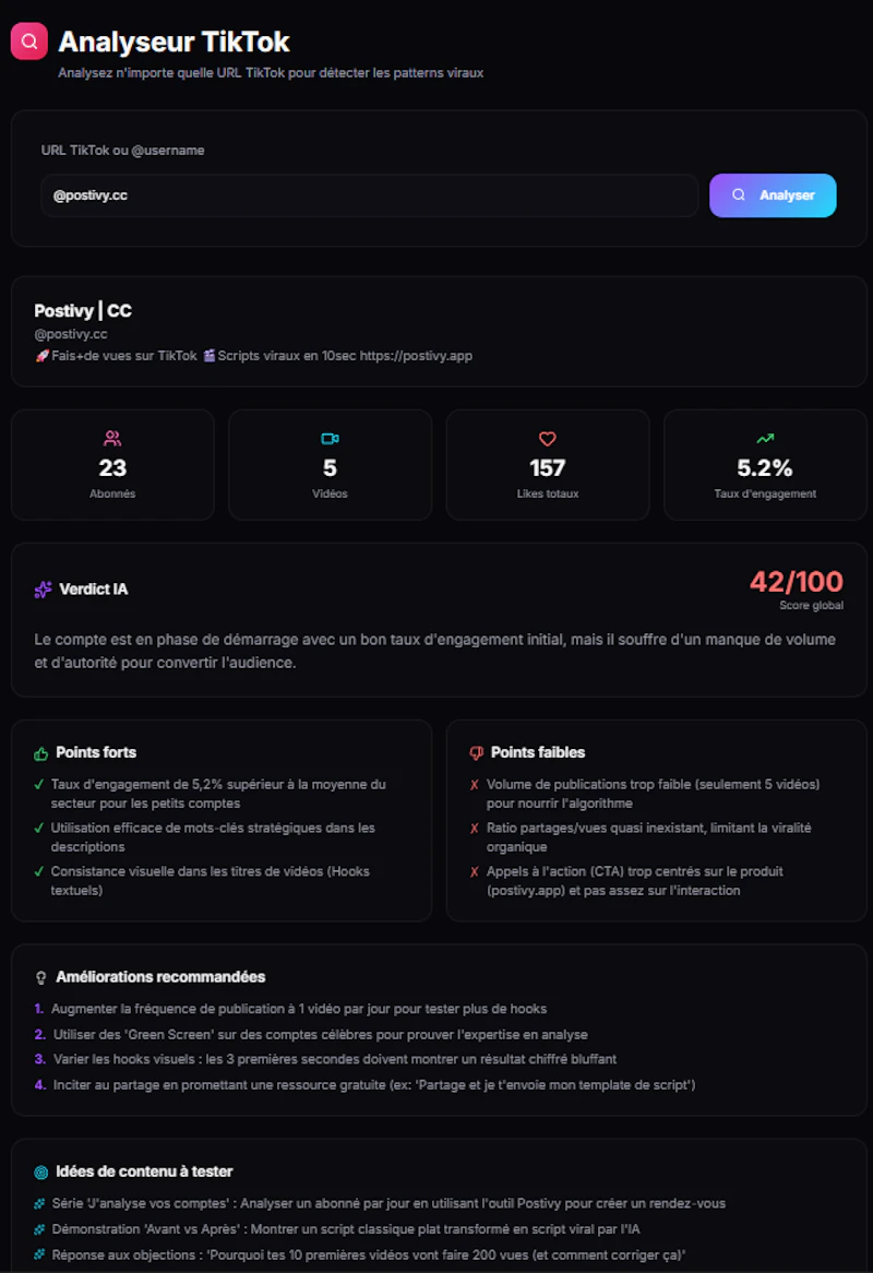 Postivy — Deviens viral sur TikTok screenshot 7