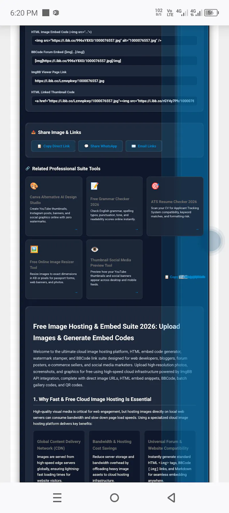 Free Image Hosting & Embed Suite 2026 screenshot 2