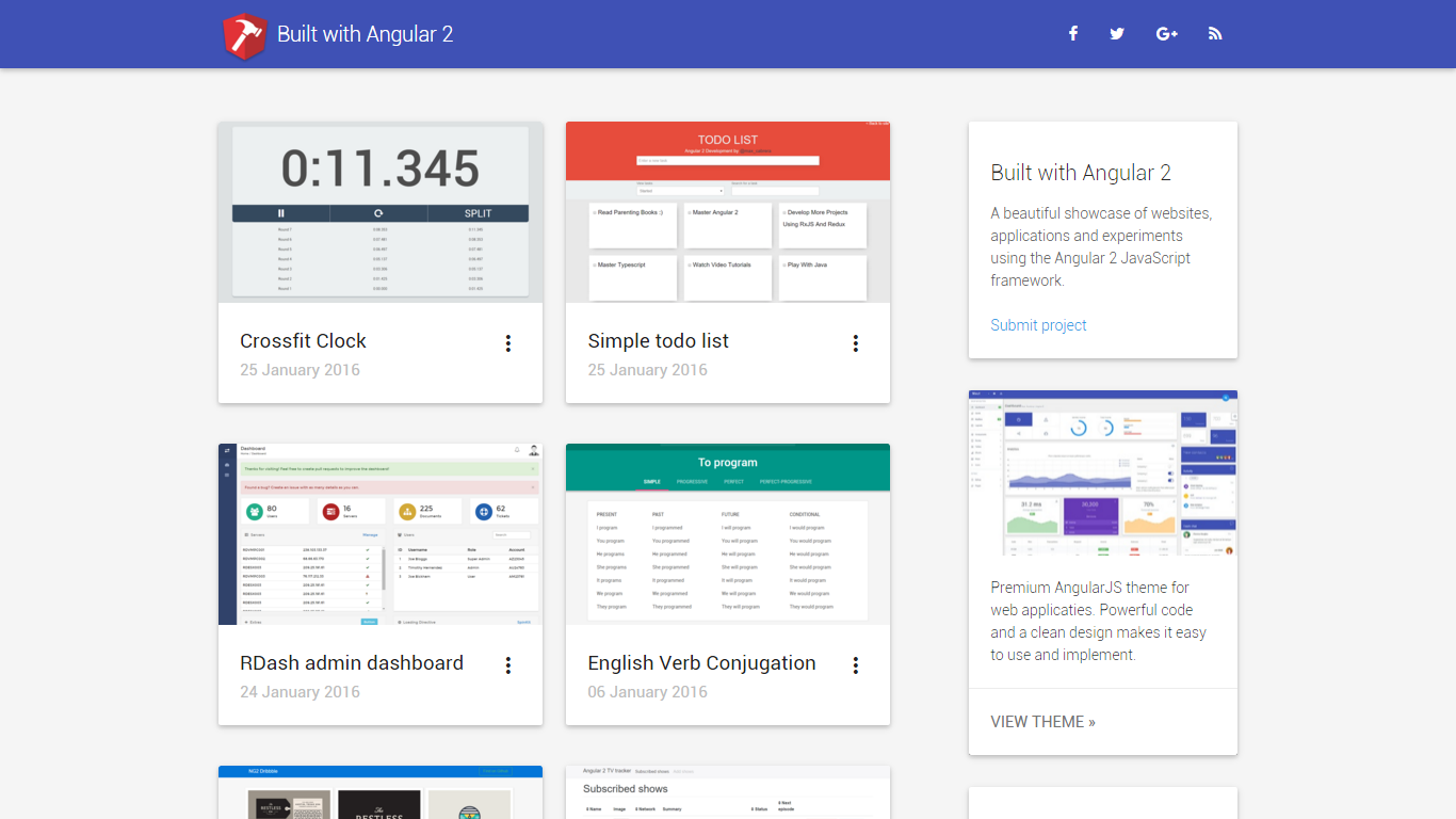 Built with Angular 2