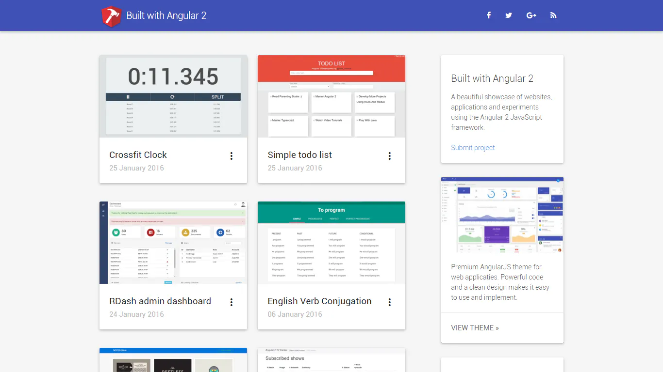 Built with Angular 2