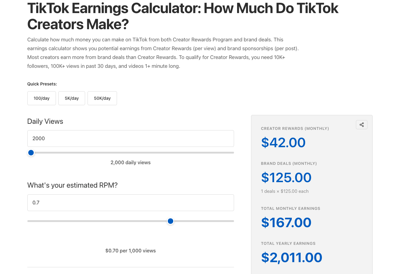 Streamer Calculator gallery image