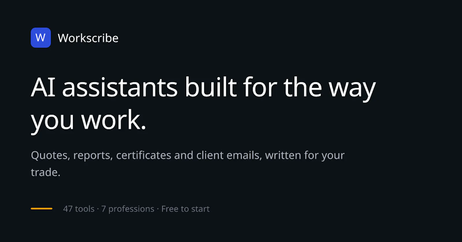Workscribe screenshot 1