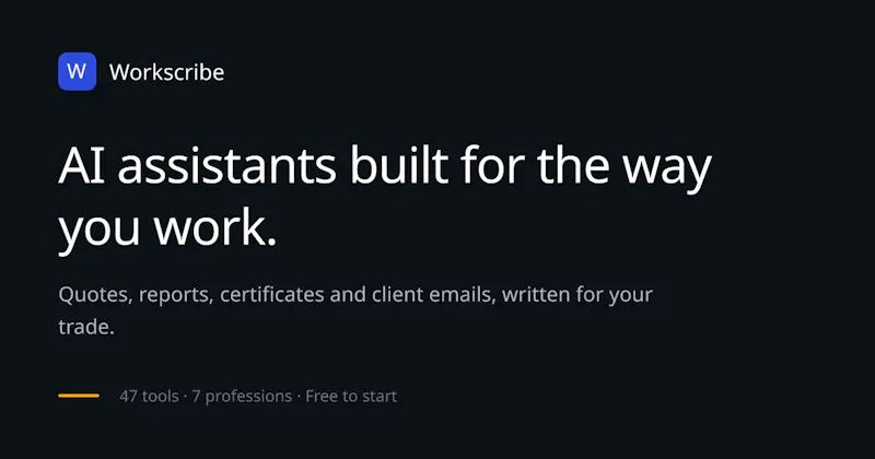 Workscribe screenshot 1