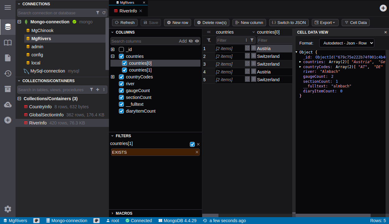 DbGate 7.0 - Screenshot 2 showing product features and functionality