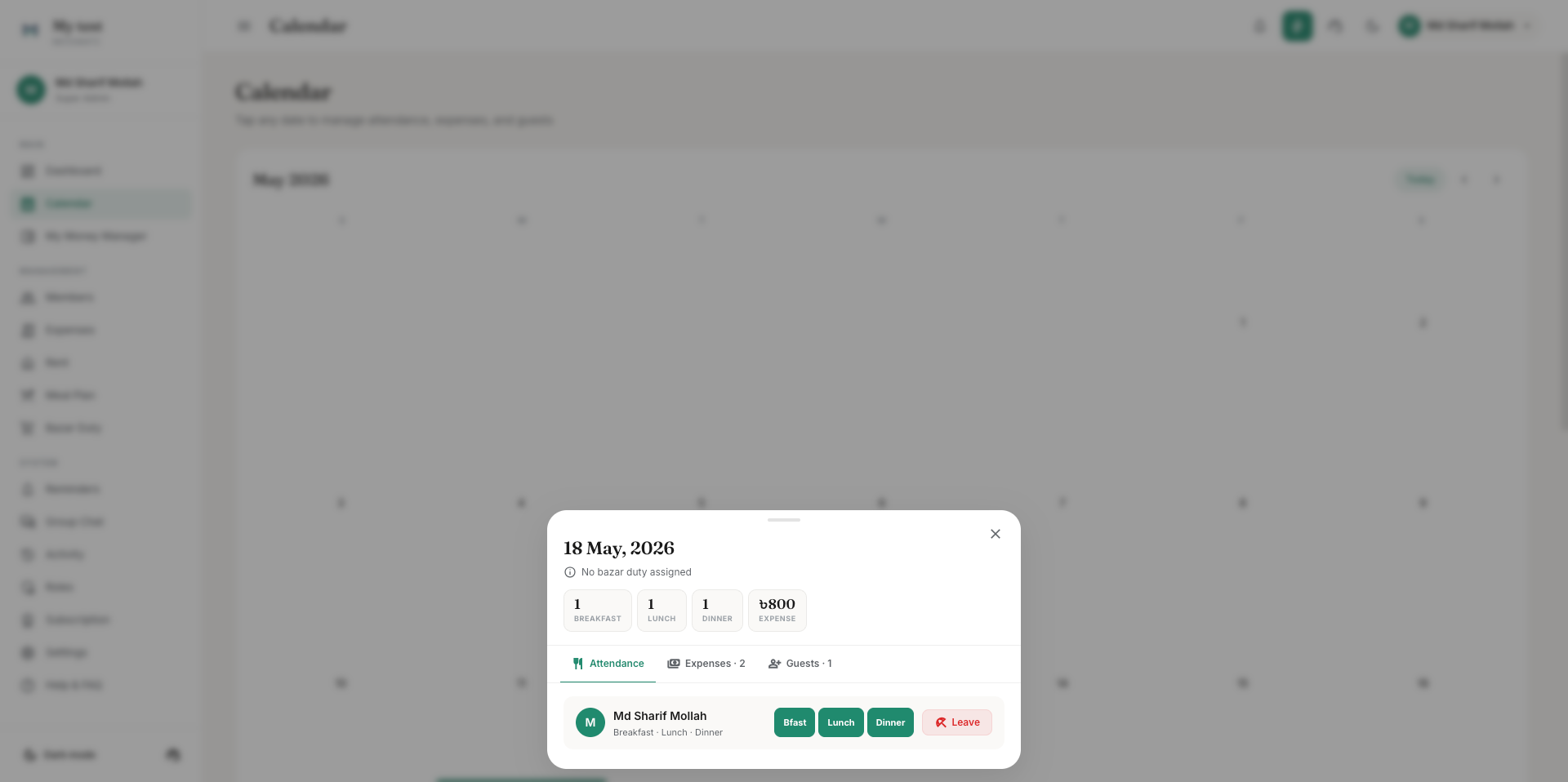 MessMate – Mess & Shared Living Manager gallery image