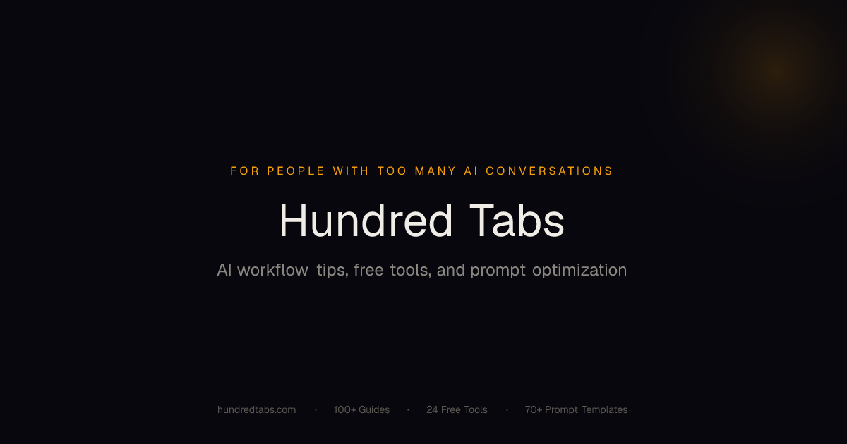 HundredTabs Prompt Optimizer Free gallery image