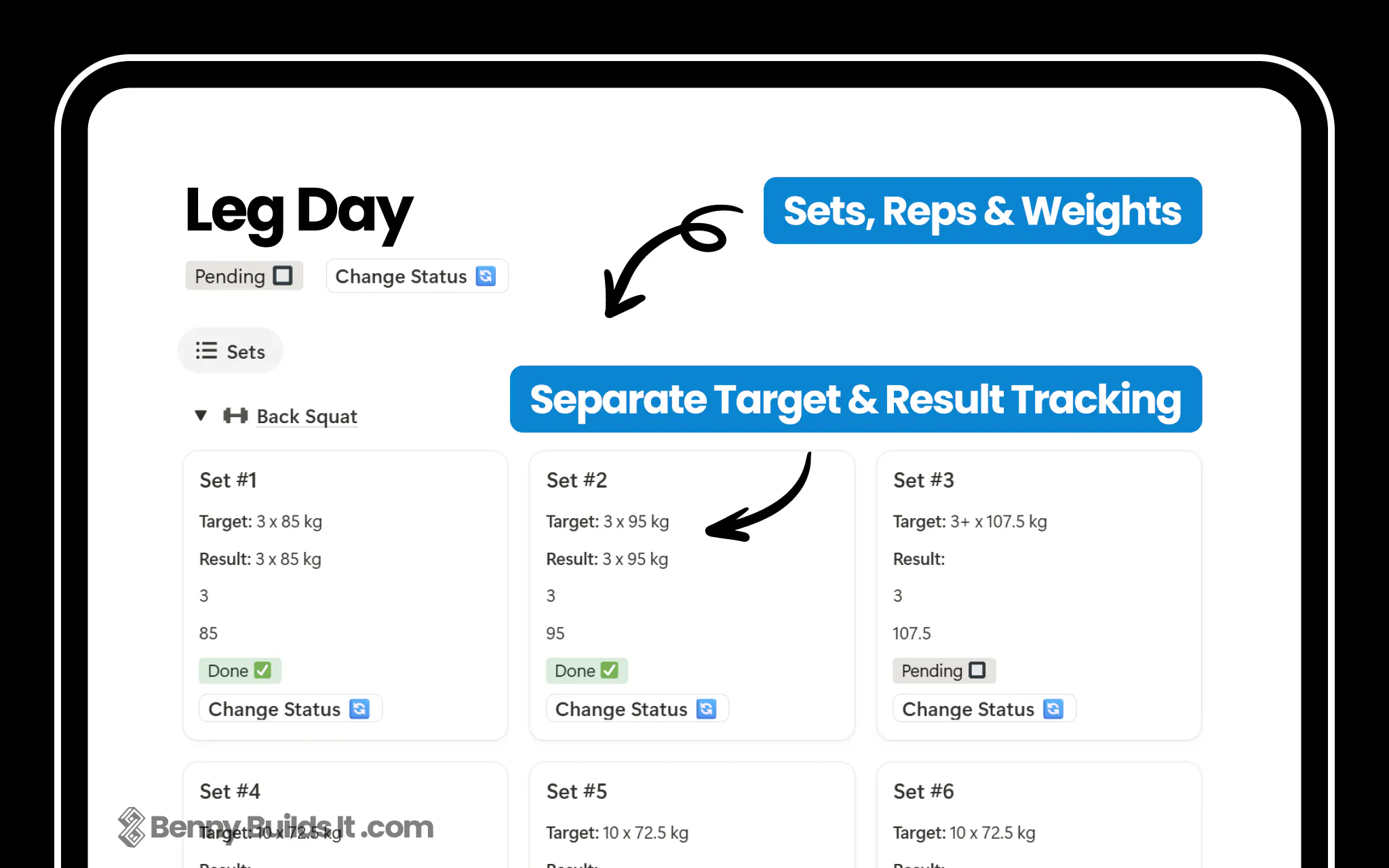 Workout Tracker Pro for Notion gallery image