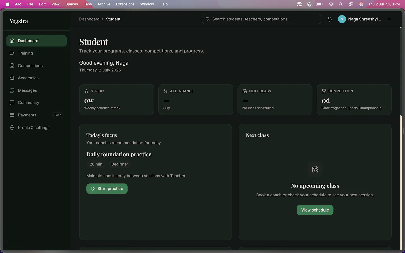Yogstra screenshot 2