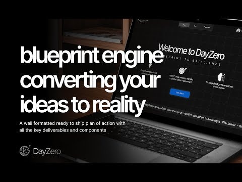 startuptile DayZero (V2)-Blueprint engine converting your thoughts to reality