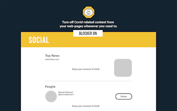 CALM Covid Blocker - Chrome Extension gallery image