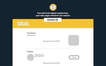 CALM Covid Blocker - Chrome Extension gallery image