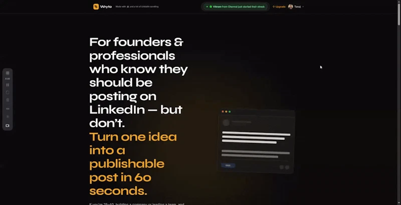 Wryto screenshot 1 (video preview)
