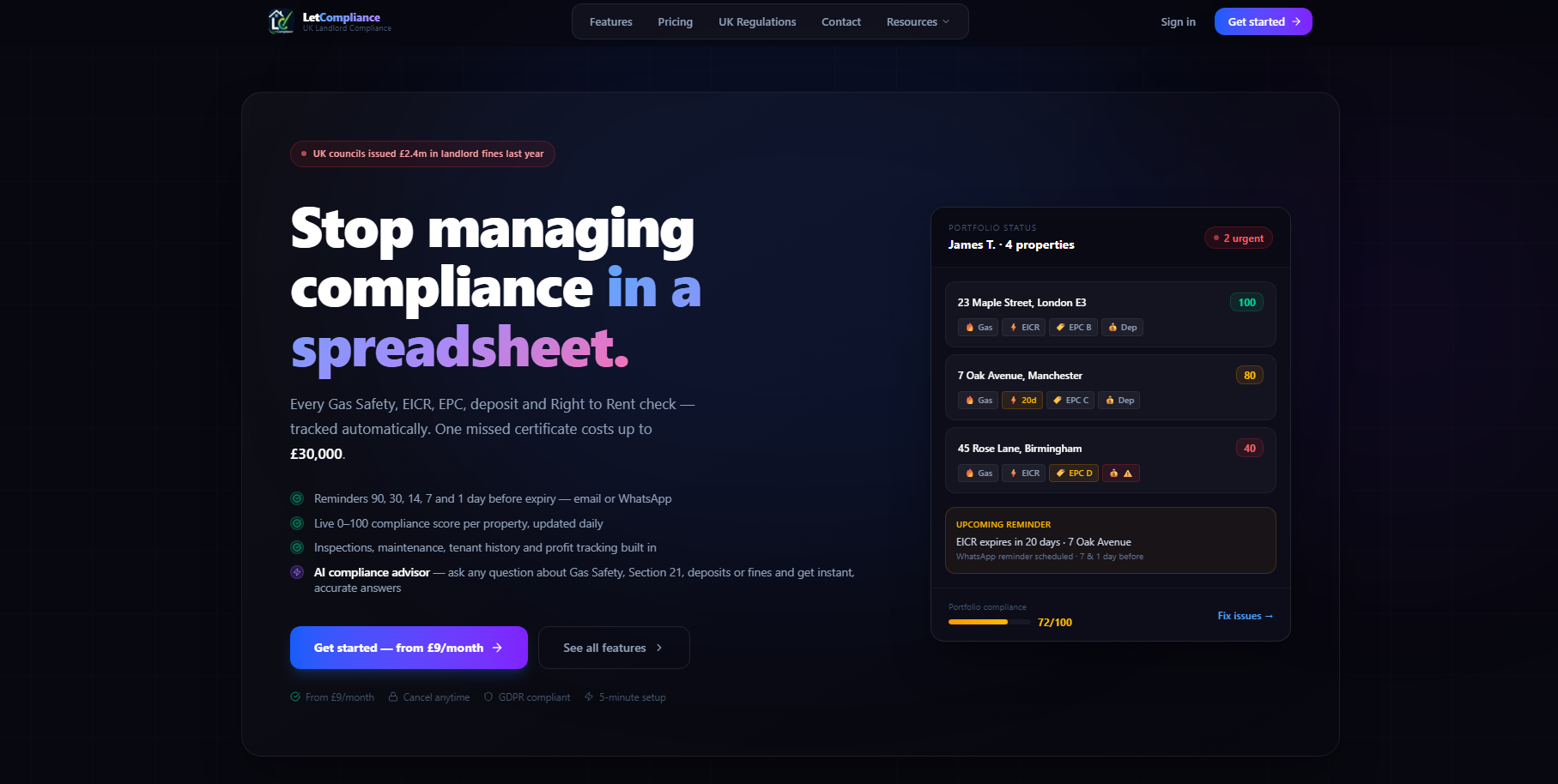 LetCompliance AI gallery image