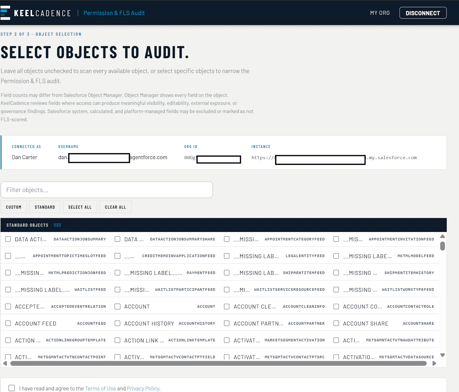 KeelCadence Permission & FLS Audit screenshot 2