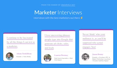 Marketer Interviews gallery image