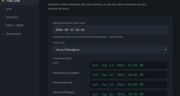 Toolbench — Converters 截图 4