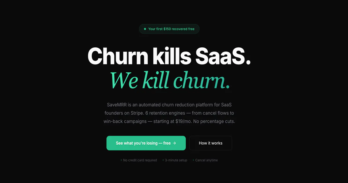 SaveMRR