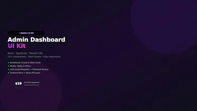 Modern Admin Dashboard UI Kit gallery image